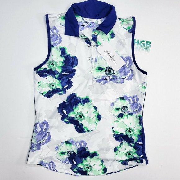 Lady Hagen Magnolia Hydrodri Polo Sleeveless Women's Golf Tennis Sport WGH31219 - Picture 2 of 11